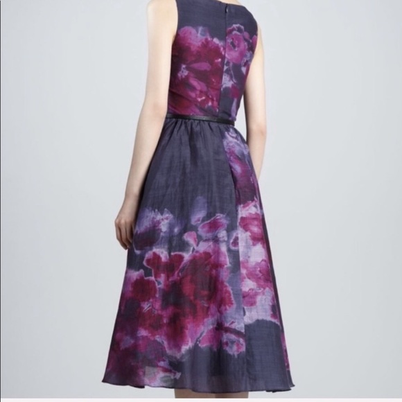 Lela Rose Neiman Marcus Floral Derby Dress 4 Pink - Picture 6 of 7